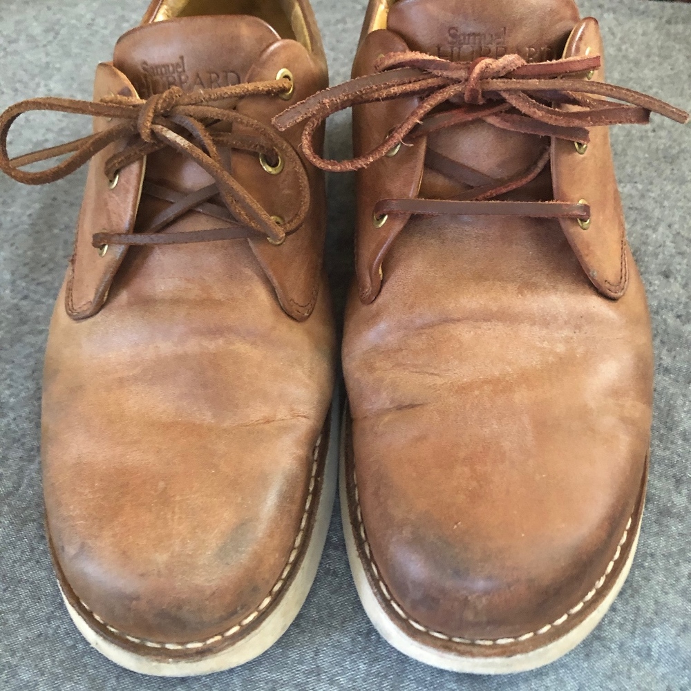 Samuel Hubbard Leather Oxfords Brown Size 9.5